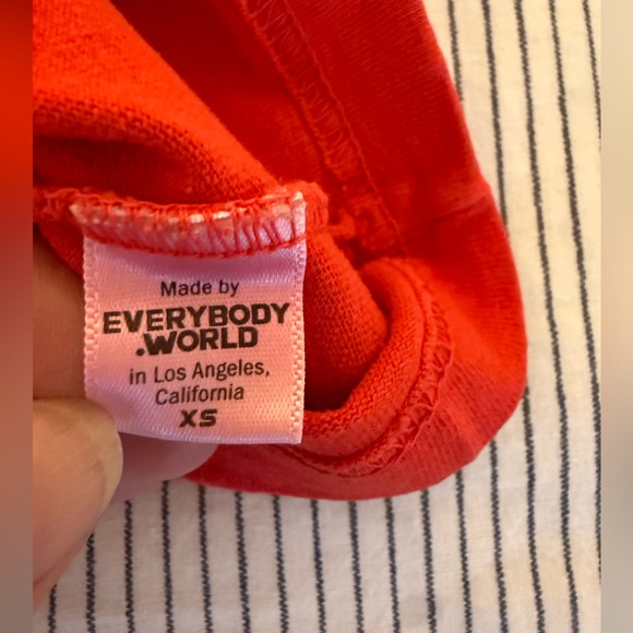 Clare V L’ Espirit Des Femmes Red graphic tee size xs - Picture 3 of 3